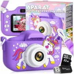 Laste digikaamera UNICORN 32GB MicroSD-kaardiga