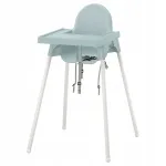 Laste tool lauaga IKEA ANTILOP, hallikas sinakas/valge
