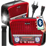 K&ouml;&ouml;giraadio FM retro p&auml;ikeseenergial Bluetooth taskulambi ja USB laadimisega