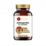 Yango Ashwagandha 10% vitanoliididega toidulisand, 90 kapslit