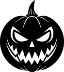 Kleebis autole, kiivrile v&otilde;i s&uuml;learvutile PUMPKIN HALLOWEEN, 15 x 13 cm