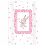 K&otilde;va m&auml;hkimislaud voodile 47x70 cm Bunny roosa raamiga