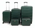 Kohvrite komplekt BAGIA BARCELONA, 5 tk, 4 rattaga