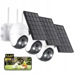 V&auml;ljas p&auml;ikeseenergia IP WiFi kaamera, 5MP, 2K, p&ouml;&ouml;ratav
