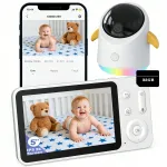 Lapse j&auml;relvalve WiFi IP-kaamera 2K, &ouml;&ouml;n&auml;gemise, 4x suumi ja p&ouml;&ouml;ramisega