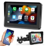 Mootorratta kaasaskantav multimeediaekraan juhtmevaba CarPlay ja Android Autoga