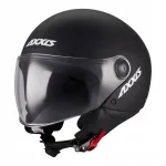 Avatud mootorratta kiiver AXXIS SQUARE S SOLID A1, must