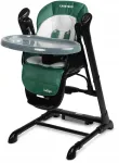 Laste tool ja kiik Caretero Indigo 2in1, must/roheline
