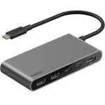 USB-C jagaja Belkin Connect 5-&uuml;hes: USB-A, USB-C, HDMI 4K s&uuml;learvutile