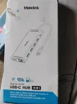 Adapter HUB USB-C 14-&uuml;hes, PD 100W, HDMI, VGA, USB, SD/TF, RJ45