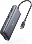 Anker PowerExpand USB-C 8-&uuml;hes jagaja kahe 4K HDMI ja 100W PD toega