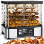 K&ouml;&ouml;giviljade, puuviljade ja seente kuivataja 15L, 500W, taimeri ja temperatuuri reguleerimisega, 6 resti