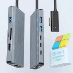 Microsoft Surface doki alus, 10-&uuml;hes, 4K HDMI, Ethernet hub