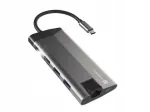 USB jaotur Natec Fowler Plus, PD, HDMI, RJ45, USB-C, SD, MicroSD-ga