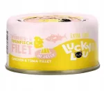 LUCKY LOU EXTRAFOOD kassi toit tuuni ja kanaga želatsoonis 70 g