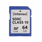 Intenso 64GB SDXC Class 10 m&auml;lukaart