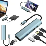 USB-C 5-pesa adapter HUB PD 100W-ga MacBook Air/Pro M1/M2/M3 jaoks