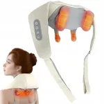 SHIATSU kaelamassaažipulk soojendusega, 1800mAh, &otilde;lale ja kehale