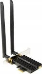 Traadita v&otilde;rguadapter Wi-Fi 6E PCIe x1, Bluetooth 5.2, 5400 Mbps