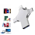 256 GB 4-in-1 USB-m&auml;lupulk (USB-C, USB-A, Micro USB, OTG)