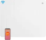 Keraamiline inertsiaalne k&uuml;ttekeha fooliumiga, 1000 W, 10&ndash;15 m&sup2;, WiFi