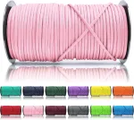 Laskuv n&ouml;&ouml;r PARACORD 550 Type 3, 4 mm, roosa, 100 m