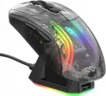 Traadita hiir ATTACK SHARK X2 Pro, 4000DPI, RGB, must, magnetilise alusplaadiga, kolmerežiimiline