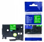 Iselatuv lint BROTHER TZe-715, roheline, 6 mm