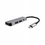 JCPAL LINX USB-C kuni HDMI ja 2&times; USB adapter, hall