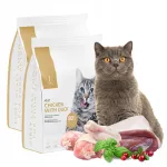 1CAT teraviljavaba kuivtoit t&auml;iskasvanud kassidele kanaliha ja pardilihaga, 2 x 2 kg