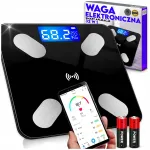 Vannikaalud SLIM, anal&uuml;&uuml;tilised, elektroonilised, LCD-ekraan, kuni 180 kg, sobivad iOS ja Androidiga