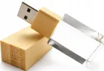 16GB LED klaaskorpus USB m&auml;lupulk kinkekarbis, Eco-Friendly 3.0