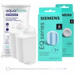 Katlakivieemaldusvahend ja tabletid Siemens kohvimasinatele AquaFlow'ga, 2x filter