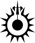 Autokleebis STAR WARS BLACK SUN taustata, 18 x 15 cm