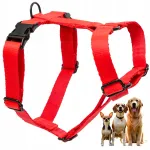 Koera rakmed Guard Dog, reguleeritavad, t&otilde;mbevabad, punased, suurus S