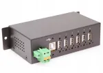 Coolgear 6-pordiline t&ouml;&ouml;stuslik USB jagaja, ESD 15kV, DIN, USB 2.0