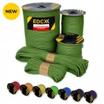 Paracord n&ouml;&ouml;r EDCX 4 mm, roheline, 50 m, valmistatud Poolas
