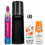 SodaStream Terra Black Mirinda Edition gaseeritud vee valmistaja 1 pudeli ja siirupiga