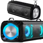Kaasaskantav Bluetooth k&otilde;lar LED, raadio ja USB-ga