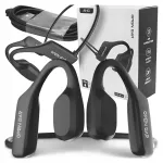 Juhtmevabad luust juhtivad OPENEAR X1 mustad BT 5.2 IPX5 USB-C k&otilde;rvaklapid