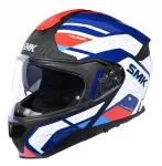 Motorratturi kiiver SMK GULLWING NAVIGATOR GL513, valge/sinine/punane, suurus L