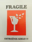 Isekleepuv kleebis &bdquo;Kerge ese, klaas&ldquo;, 1000 tk.