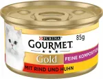 Gourmet Gold Purina kassikonservid veise- ja kanaliha, 85 g