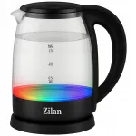 Elektriline veekeetja Zilan, klaasist, 1,7 l, LED-ekraan, 5 temperatuuri seadistust, juhtmevaba