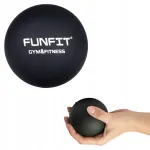 FUNFIT k&otilde;va massaažipall, 6,3 cm, must, silikoonist