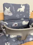 Stokke Tripp Trapp 2in1 puuvillased padjad hallikas-sinised rebaste mustriga