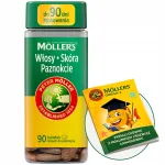 Toidulisand juustele, k&uuml;&uuml;ntele, nahale M&Ouml;LLER'S VMS Biotin Zinc Selenium Horsetail, 90 tk