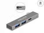 USB jagaja Delock 64275, 3 pordi: 1x USB-C 5 Gb/s, 2x USB-A 5 Gb/s