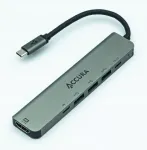USB-C jaotus Accura, 6 pesa: PD 100W, HDMI, USB 3.0, 2x USB 2.0, USB-C