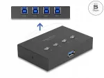 USB l&uuml;liti Delock 11509, 4 arvutile, 5 Gbps